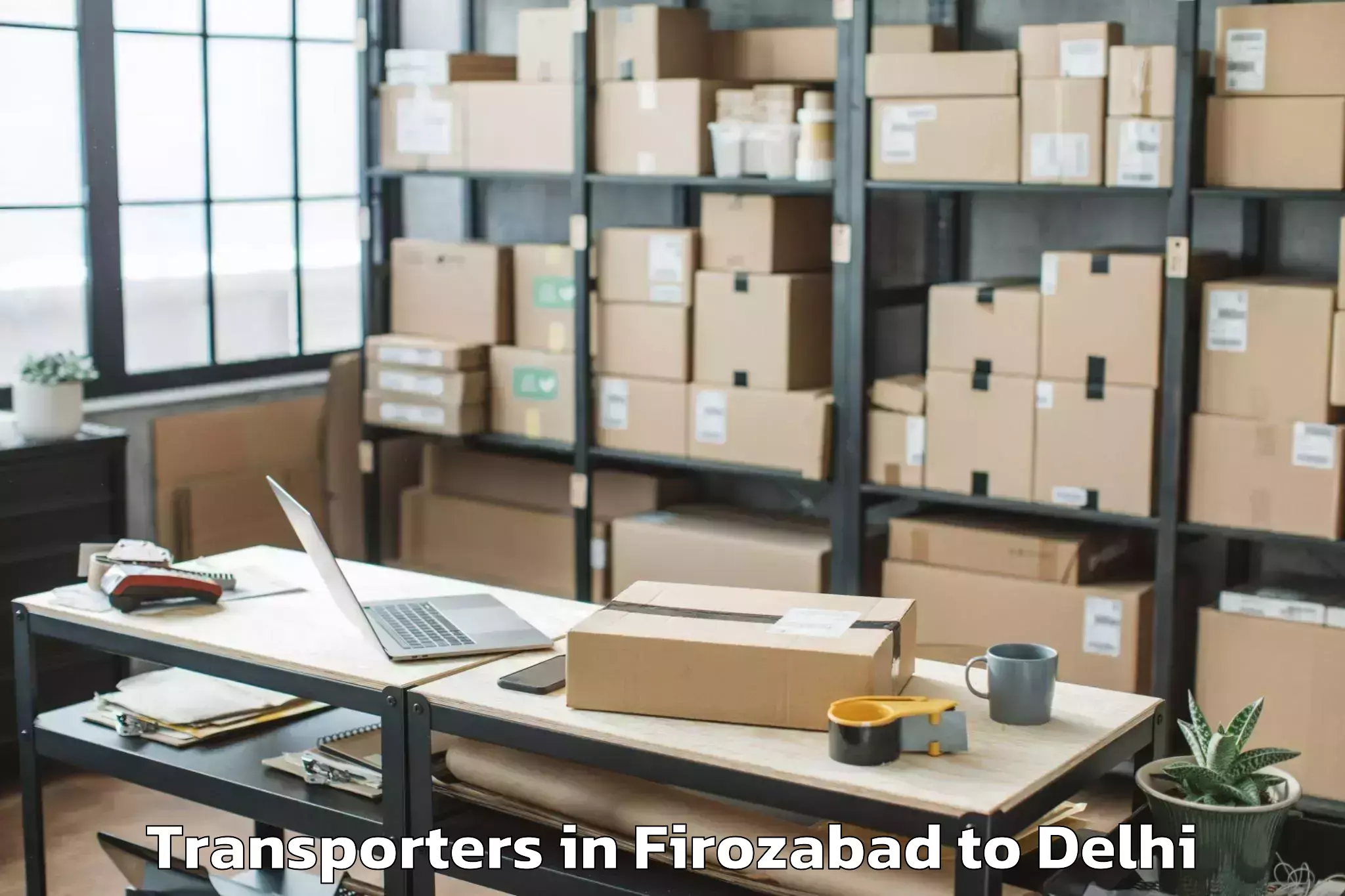 Top Firozabad to Badarpur Transporters Available